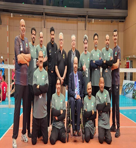 المشاركة في البطولة الآسيوية للكرة الطائرة جلوس