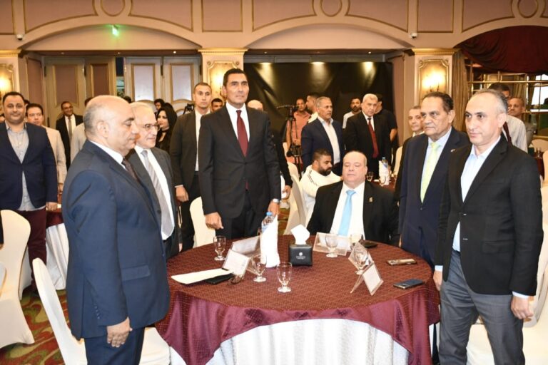 قيادات رياضية خلال المؤتمر الصحفي بالقاهرة